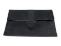 Bergdorf Goodman Handsome Black Leather Portfolio Envelope