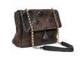 Bruno Magli Brown Quilted Leather Shoulder Bag