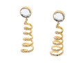 Stylish Valentino 'Night' Spiral Drop Earrings