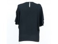 Saint Laurent, Paris, Black Short Sleeved Blouse