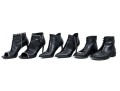 Saint Laurent Lot Of Three Black Leather Boots, Sizes 38 To 38 1/2, See Conditions