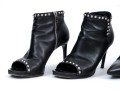 Saint Laurent Lot Of Three Black Leather Boots, Sizes 38 To 38 1/2, See Conditions