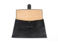 Bergdorf Goodman Handsome Black Leather Portfolio Envelope