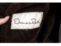 Oscar De La Renta Brown Suede Coat