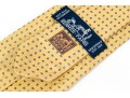 Lot Of Two Assorted Silk Neckties By Hermes, Blue And Yellow Gold Tones
