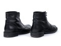 Saint Laurent Lot Of Three Black Leather Boots, Sizes 38 To 38 1/2, See Conditions