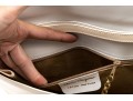 Ferragamo Handsome Ivory Patent Leather Shoulder Bag*