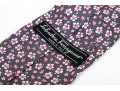 Salavatore Ferragamo Lovely Grey And Pink 100% Silk Neck Tie