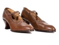 Pair Of 1920's Ladies Brown Leather Heels