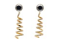 Stylish Valentino 'Night' Spiral Drop Earrings