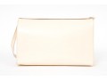 Ferragamo Handsome Ivory Patent Leather Shoulder Bag*