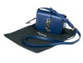 Yves St. Laurent Lovely Blue Marine Monogrammed Front Shoulder Bag, $1219- Retail