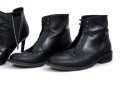 Saint Laurent Lot Of Three Black Leather Boots, Sizes 38 To 38 1/2, See Conditions