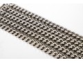 Saint Laurent, Paris Fabulous Ultra Wide Steel Curb Link Chain Bracelet**
