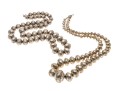 Two Sterling Silver Graduated Beaded Necklaces
