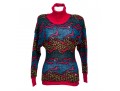 Missoni Vintage Knit Red And Blue Turtleneck, See Conditions
