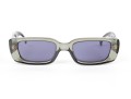 Gucci Elegant Greyish Green/brownish Purple Acrylic Sunglasses, With Case
