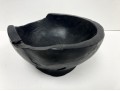 Charred Wood Bowl In Satin Finish