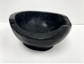 Charred Wood Bowl In Satin Finish
