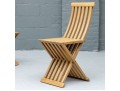 Awesome Collapsible Slatted Accent Side Chair