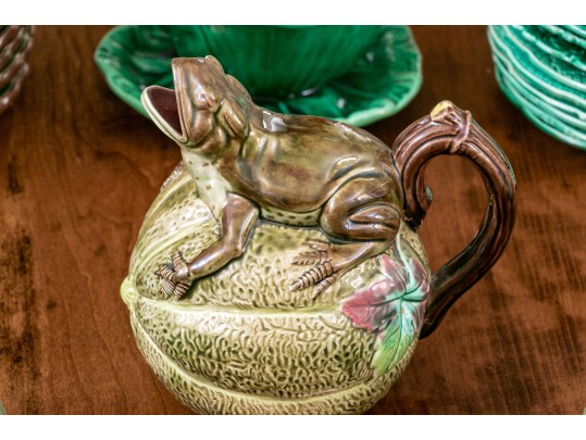 Attractive Set Of Green Ceramic Ware