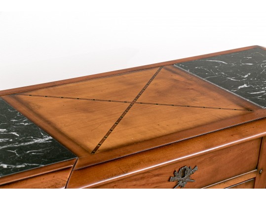 Stunning Marble Inlaid Sideboard