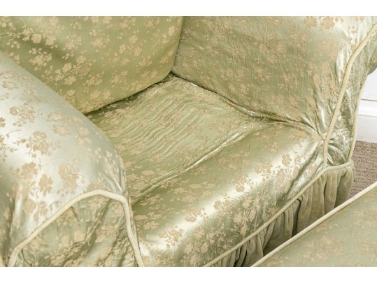 Fabulous Rocking Club Chair With Matching Ottoman
