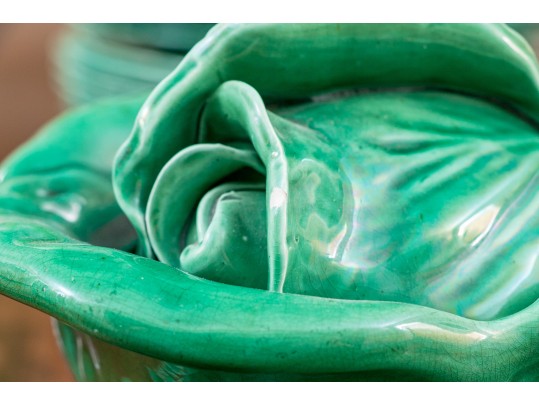 Attractive Set Of Green Ceramic Ware