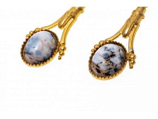 Interesting Fashion Jewelry, Two Pairs Of Earrings And Ring, Size 7