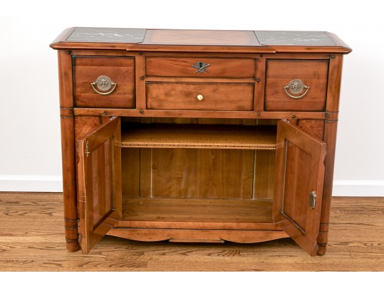 Stunning Marble Inlaid Sideboard