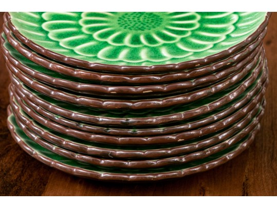 Attractive Set Of Green Ceramic Ware
