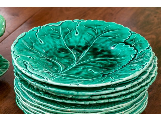 Attractive Set Of Green Ceramic Ware