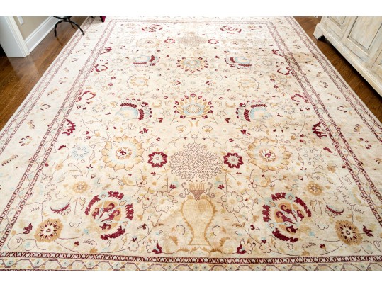 Gorgeous Persian Tabriz Room Size Carpet