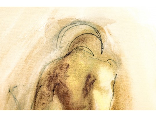 Pair Of Framed Limited Edition Seated Nudes