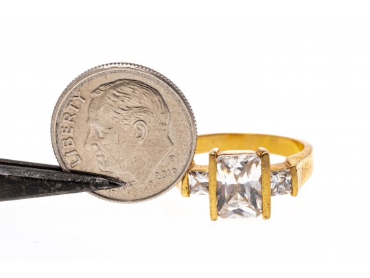 Interesting Fashion Jewelry, Two Pairs Of Earrings And Ring, Size 7