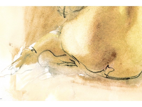 Pair Of Framed Limited Edition Seated Nudes