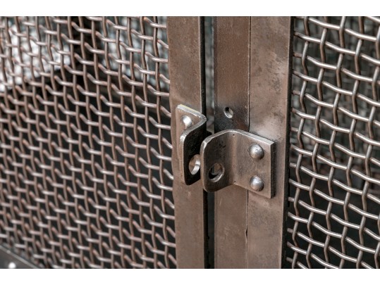 20th Century Vintage Steel Frame Factory Cabinet