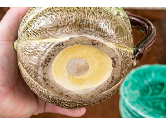 Attractive Set Of Green Ceramic Ware