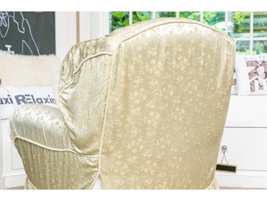 Fabulous Rocking Club Chair With Matching Ottoman