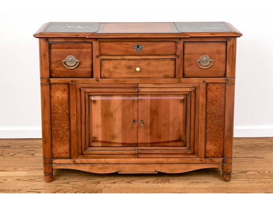 Stunning Marble Inlaid Sideboard