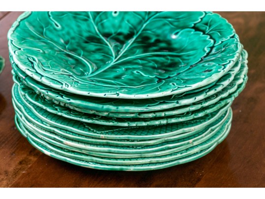 Attractive Set Of Green Ceramic Ware