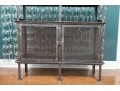 20th Century Vintage Steel Frame Factory Cabinet