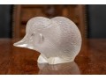 Adorable French, Lalique Frosted Crystal Hedgehog