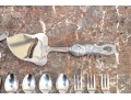 Partial Flatware Set With Cast Figural Handles