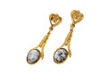 Interesting Fashion Jewelry, Two Pairs Of Earrings And Ring, Size 7