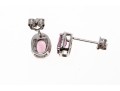 14K Pink Tourmaline & Diamond Petit Halo Earrings