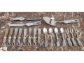 Partial Flatware Set With Cast Figural Handles