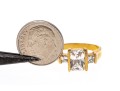 Interesting Fashion Jewelry, Two Pairs Of Earrings And Ring, Size 7