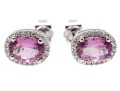 14K Pink Tourmaline & Diamond Petit Halo Earrings
