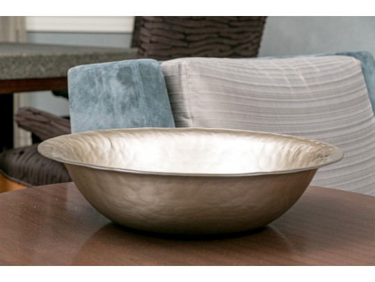 Highly Decorative Glazed Ceramic Centerpiece Bowl